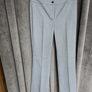 le château Light Gray Micro-Check Tailored Pants
